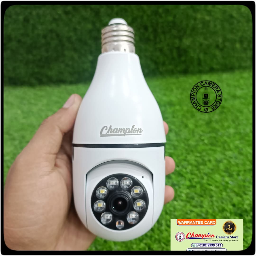 Single lens bulb camera 3mp 1 year change warranty