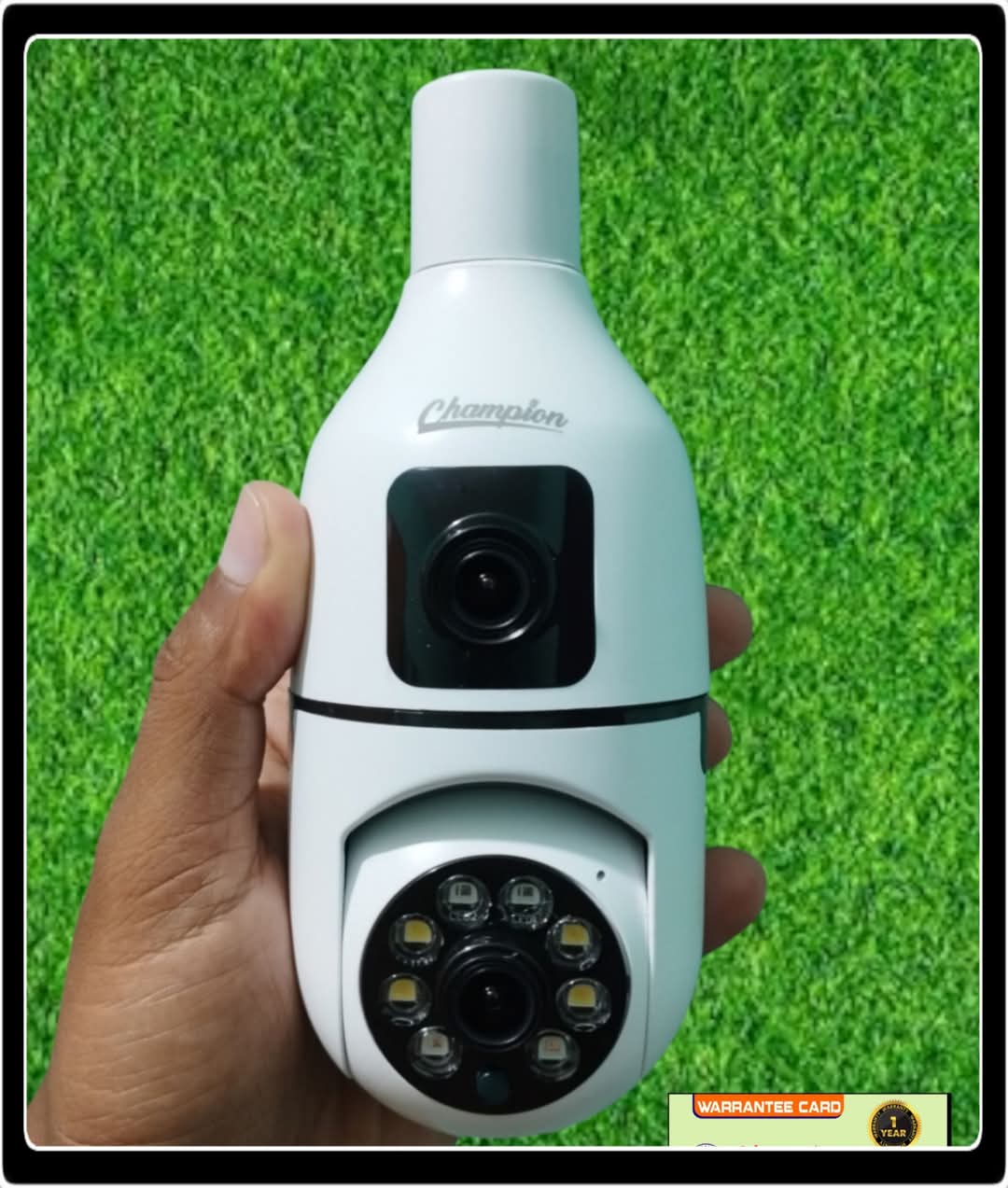 Double lens bulb camera 6mp 1 Year change warranty