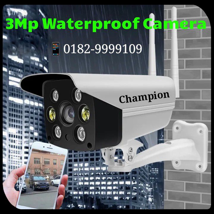3mp Waterproof day night colour camera 1year replacement warranty